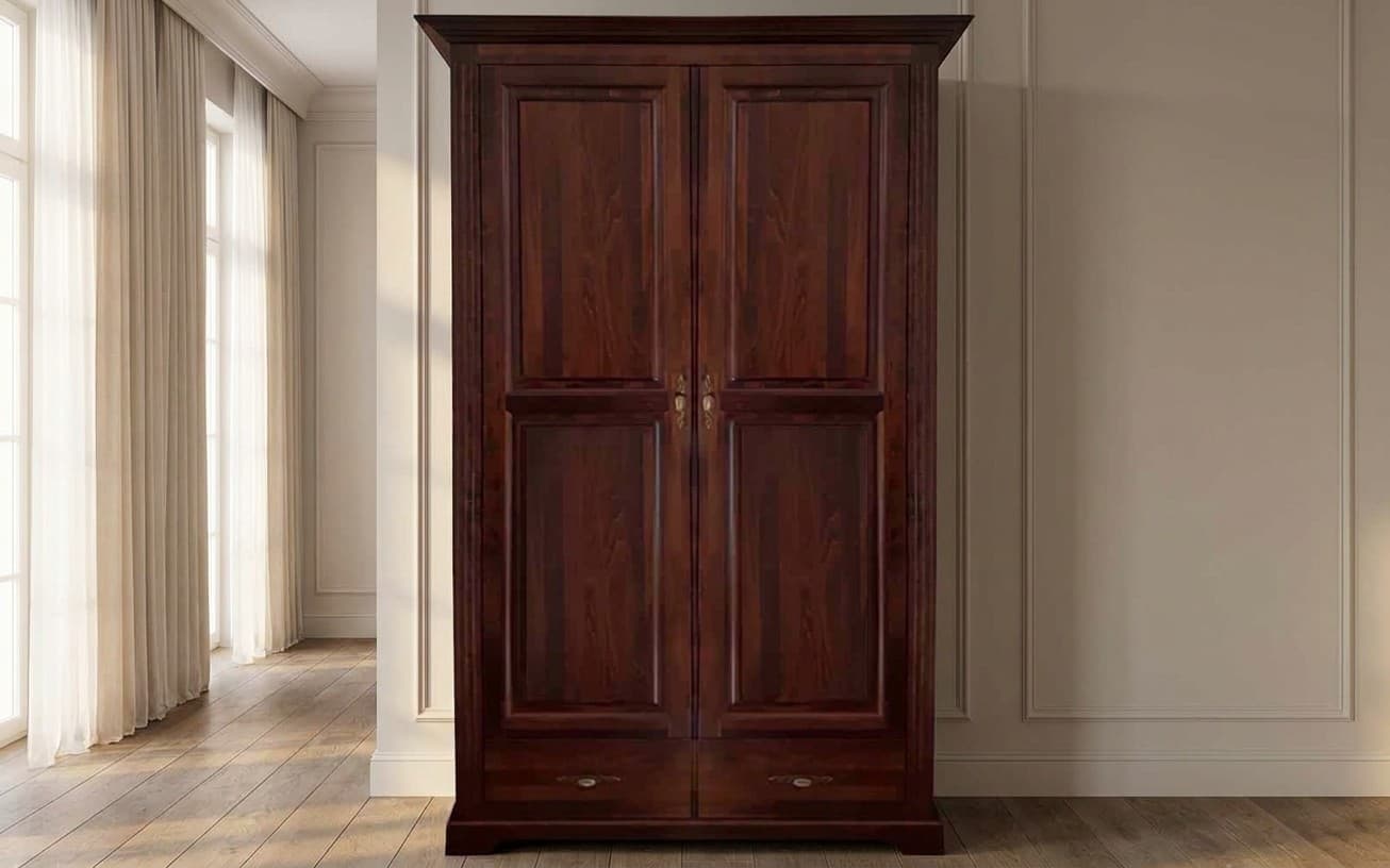 2-türiger Massivholzschrank Lindholm