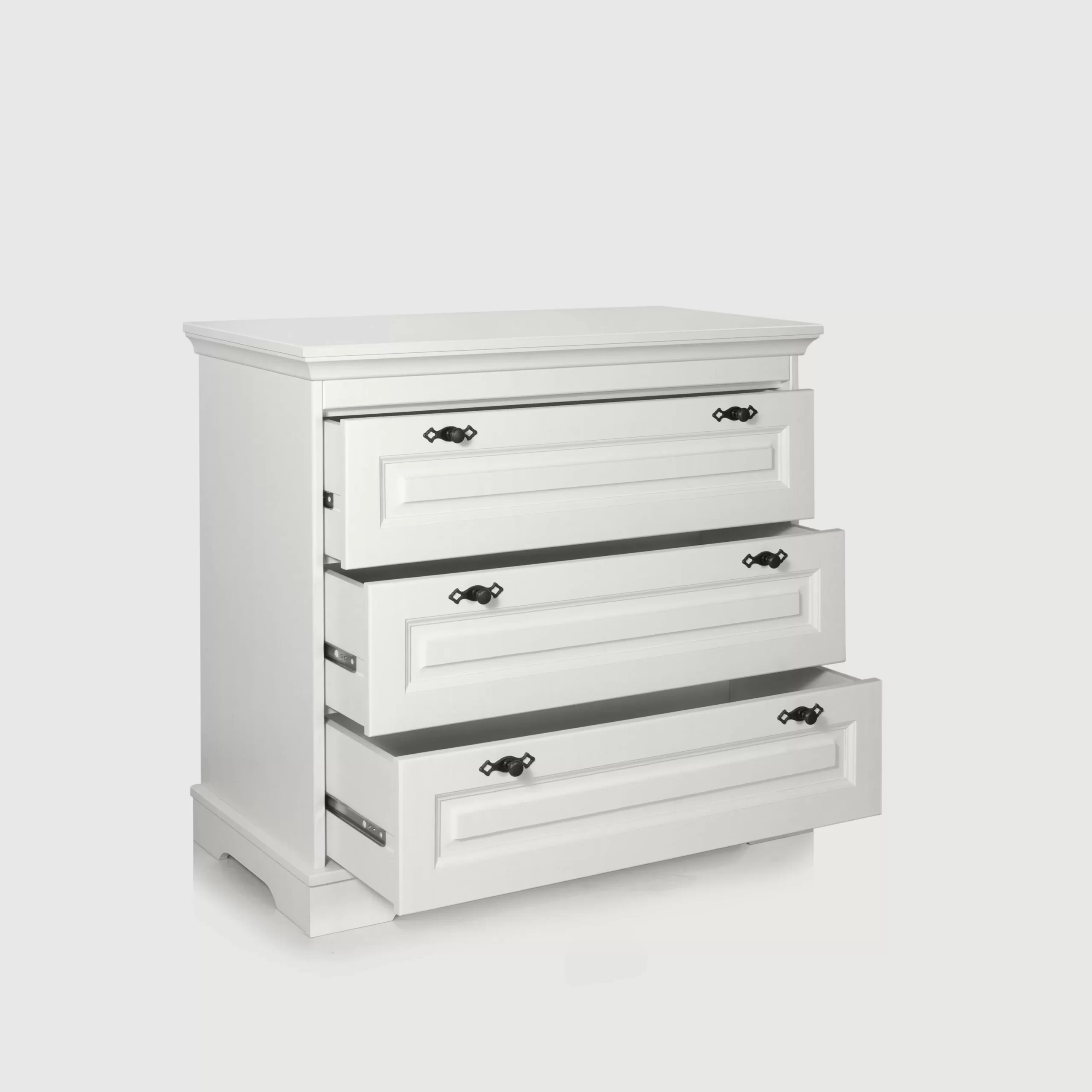 Komoda „Linnea” z 3 szufladami, 100 cm, z litego drewna